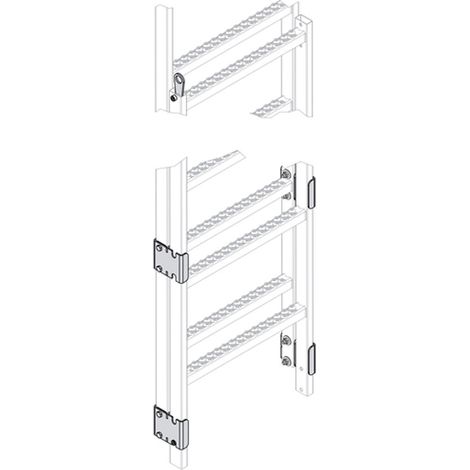 Hailo Schiebebeschlagset für Holm 40x20mm