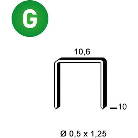 5 000 Agrafes PF-10 Galvanisées - D-Work