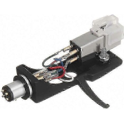 Stylet magnétique et boîtier de cellule de platine vinyle avec contacts à 4 broches, compatible avec les platines vinyles 33/45/78 tours/minute. (1/5)