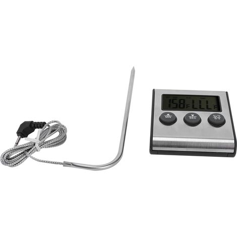 Filiyano – support – Thermomètre à bonbons, à viande, à pain, à gâteaux, à barbecue, sonde de température, minuteur de cuisine numérique avec support (1/5)
