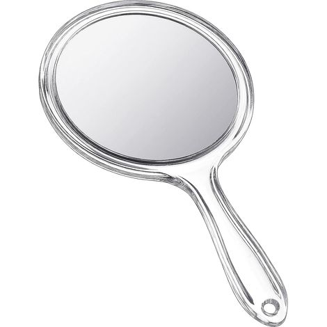 Specchietto a mano a doppia faccia con ingrandimento 1X/2X (1/5)