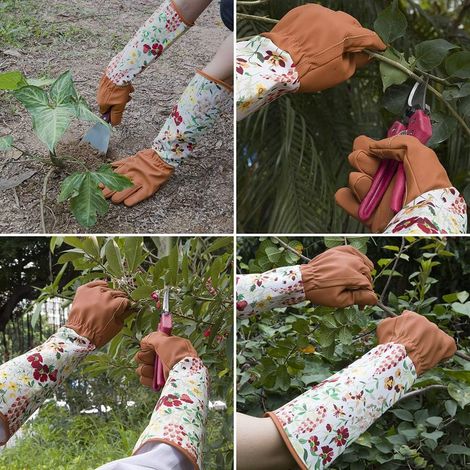 Filiyano-Gants de jardin longs anti-coupure pour la taille des plantes (unisexe) (1/3)