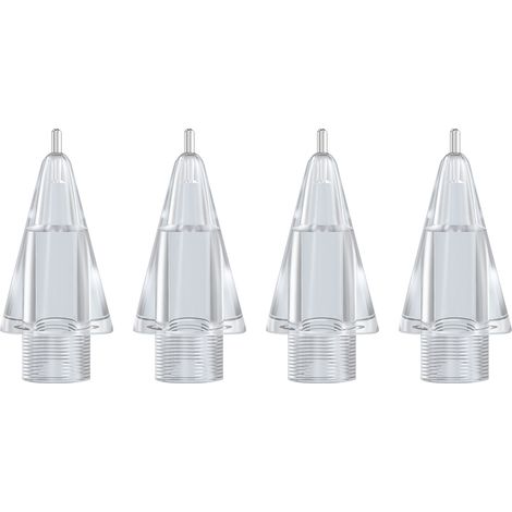 Juego de 4 puntas de lápiz óptico, de acero inoxidable, resistentes al desgaste, compatibles con Apple Pencil 1 y 2, para dibujo digital. (1/5)