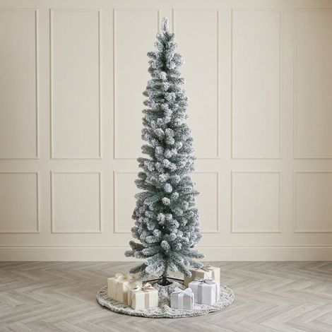 7ft Snowy King Pine Ultra Slim Artificial Christmas Tree (1/2)