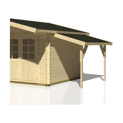 Auvent 4.3 m² en feutre bitumé – Abri de jardin – Montage facile – Garantie 2 ans – Palmako (1/2)