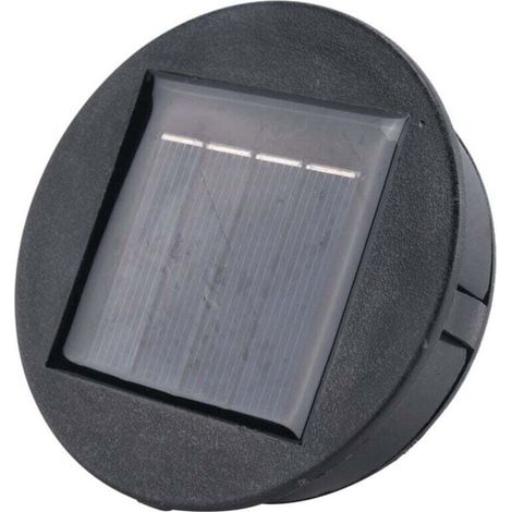 Lampe Solaire LED Ronde Rechargeable Batterie Li-Ion Jardin Extérieur Éclairage-Crezuo (1/4)