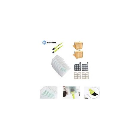 Kit Sac Aspirateur Compatible Vorwerk Kobold VK135/VK136 - 6 Sacs + 2 Filtres + 12 Parfums - Bluedeer (1/4)
