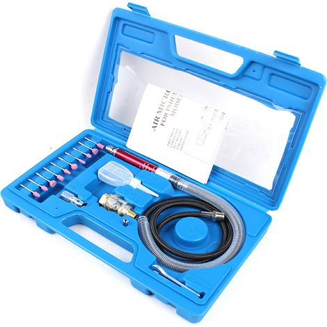 Meuleuses Pneumatique Air 19pcs Meuleuse à Air Pneumatique Stylo Meuleuse Outil de Gravure de Polissage Machine de Meulage Pneumatique 54000rpm (1/5)