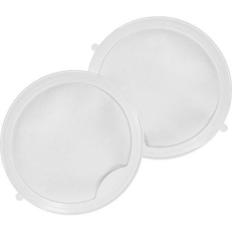Lntyq 2 Pièces Filtre pour First Filter de Remplacement, Compatible Accessoires de Spa pour Bains à Remous Filtre Polyvalent pour Hot Tub, Blanc, Fibre synthétique, 19.521.5cm (1/5)