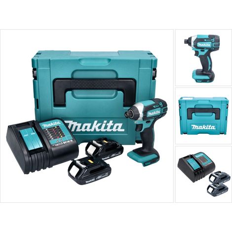 Makita DTD 152 SYJ Akku Schlagschrauber 18 V 165 Nm + 2x Akku 1,3 Ah + Ladegerät + Makpac (1/5)