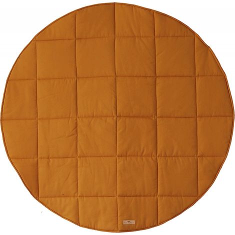 Tapis de sol rond molletonné bébé enfant autumn vibes - Orange (1/5)