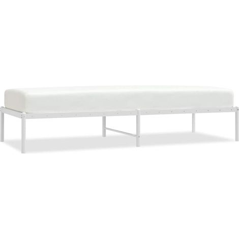 Maison Exclusive - Bettgestell Metall Weiß 75x190 cm