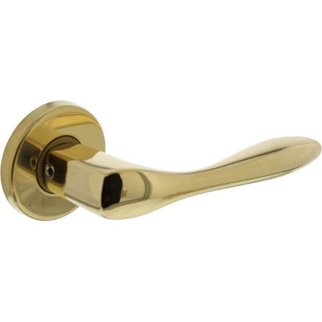 Poignée de porte classique Banaan laiton non laqué - 0010.020102