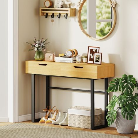 Mobile ingresso con 2 cassetti legno e metallo OKMYHOME (1/5)