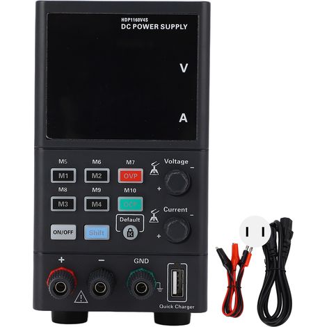 Alimentation à découpage régulée DC 0-160V 0-4A 180W, écran LED, entrée 115V/230V AC, prise américaine, bloc d'alimentation variable de précision (1/5)