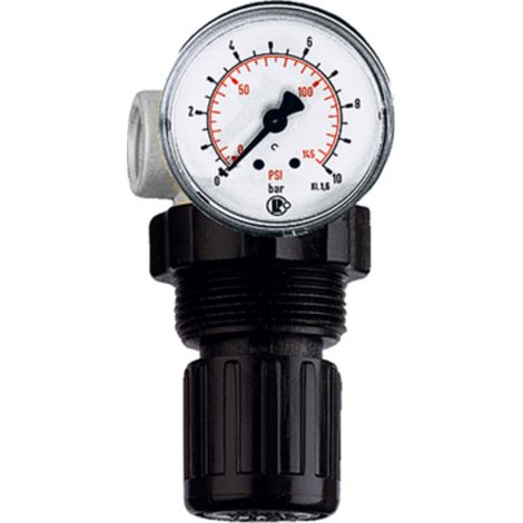 Riegler Druckbegrenzungsventil, inkl. Manometer, G 1/4, 0,1 - 2,0 bar (1/4)