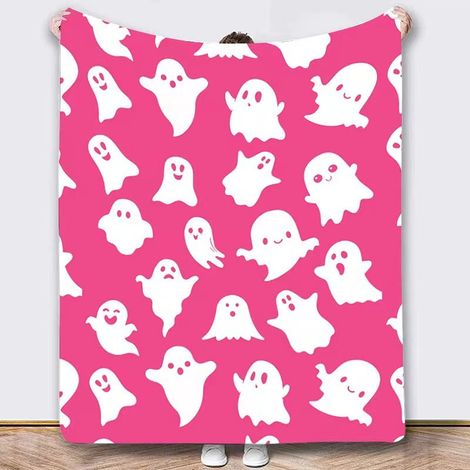 Couverture d'Halloween 150 cm x 200 cm, idéale pour les lits de fête - 43 (1/4)