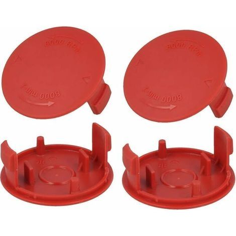 Lot de 4 couvre-bobines de fil pour débroussailleuse Bosch AFS 23-37Matériau ABSRemplacement rapide sans outilsProtection de la ligne (1/5)