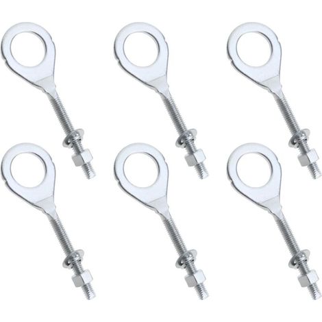 6pcs Moto Chaîne Essieu Extracteur Tendeur Ajusteur Compatible avec CG125 XF125 ZJ125 Accessoires