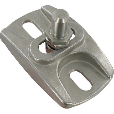 Store Menuiserie – Crapaudine réglable en inox – Gond pour portail battant – Longueur 88mm, largeur 53mm, hauteur 19mm – Fixation optimale