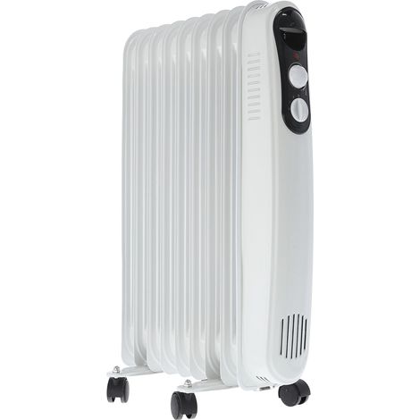 RADIADOR ACEITE 2000W 9 ELEMENTOS BLANCO (1/3)