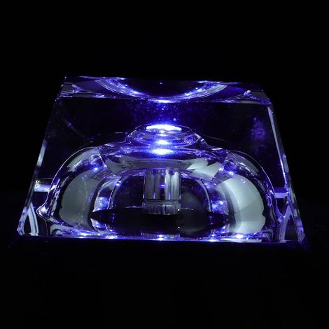 Socle LED pour présentation d'une sphère de cristal 50 x 30 mm, (1/5)