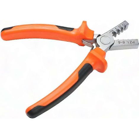 Kompakte Crimpzange PZ1.5-6 für VE/EN-Kabelhülsen, manuelle Crimpzange, Modell 1,5-6 mm², für den professionellen Einsatz und Heimwerker. (1/5)