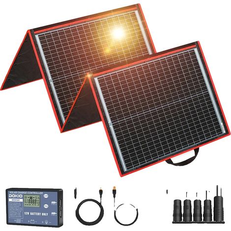 Pannello solare portatile e pieghevole, generazione di energia efficiente, 160W (1/2)