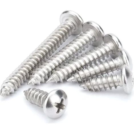 Mini Vis a Bois Cruciformes Vis Autotaraudeuses à Tête Ronde M1.7×10mm,100 pcs (1/5)