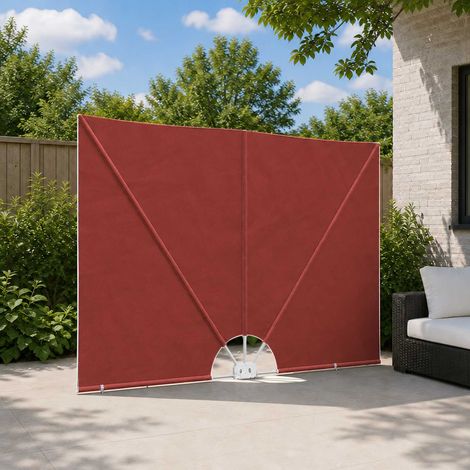 44571 vidaXL Collapsible Terrace Side Awning Terracotta 240x160 cm (1/5)