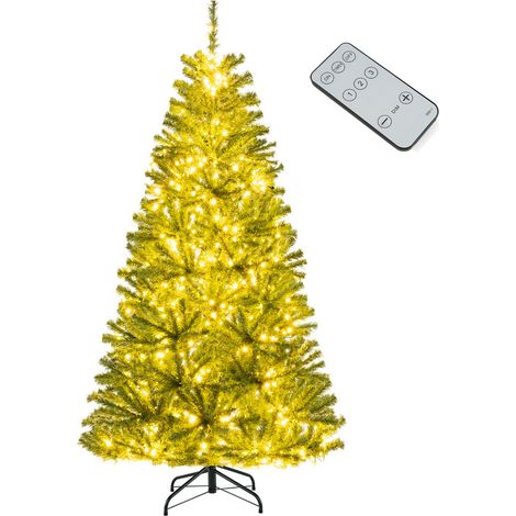 Albero di Natale pre-illuminato 180cm con 700 luci LED modalità e luminosità regolabili (1/3)