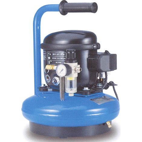Abac - Compresseur d’air silencieux 6L 190W 30L/mn 40Dba - SIL AIR JUNIOR 30 (1/2)