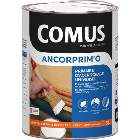 ANCORPRIM'O BLANC 3L - Primaire d'accrochage universel polyperformant en phase aqueuse - COMUS