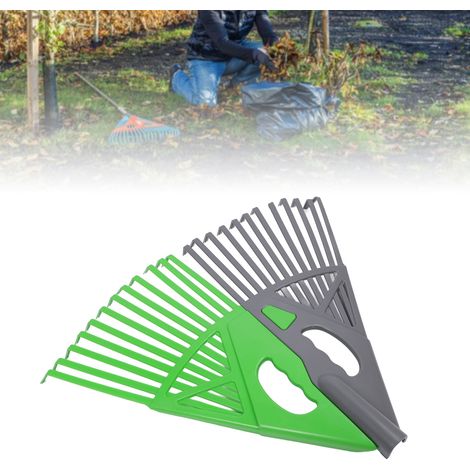 Râteau de Jardin Polyvalent pour Feuilles et Débris - Idéal pour le Nettoyage Extérieur et Agricole - Manche Ergonomique Facile à Utiliser-KZQ (1/4)