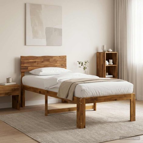 Estructura de Cama Individual con Cabecera ROSTOCK Natural (1/5)