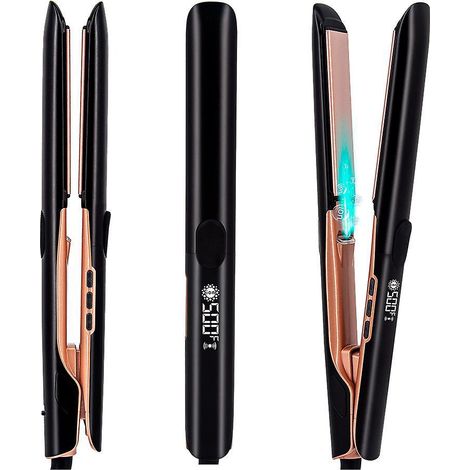 fer  Lisser [ions Ngatifs : Anti-frisottis, Antistatique] (cramique Tourmaline, Lustre Doux, Facile  Glisser, Cran Lcd, Fonction Mmoire) (1/5)