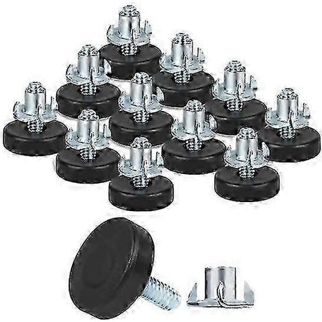 12 pieds de nivellement filetés réglables, adaptés aux meubles, chaises, tables, armoires (1/5)