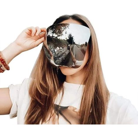 Lunettes de à écran Facial, Masque de sécurité, Lunettes de UV400, visière complète réutilisable pour protéger Les Yeux, Le Nez et la Bouche pour l'extérieur (1/4)