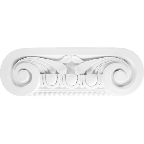 Pilaster 135x20mm Wandreliefe Stuckdekor aus PU - stoßfest Grand Decor PL253: Kapitell - Modell 3