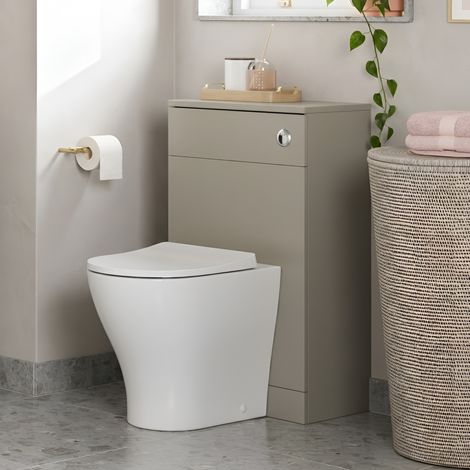 Signature Umea Back to Wall WC Toilet Unit 500mm Wide - Matt Latte