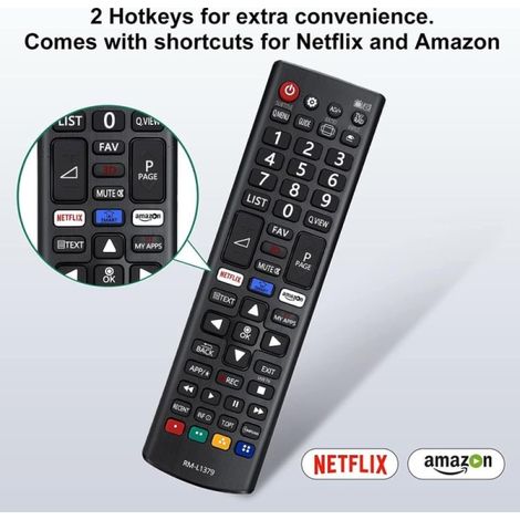 Télécommande universelle pour LG Smart TV, avec boutons Netflix et Amazon, télécommande LG (1/5)