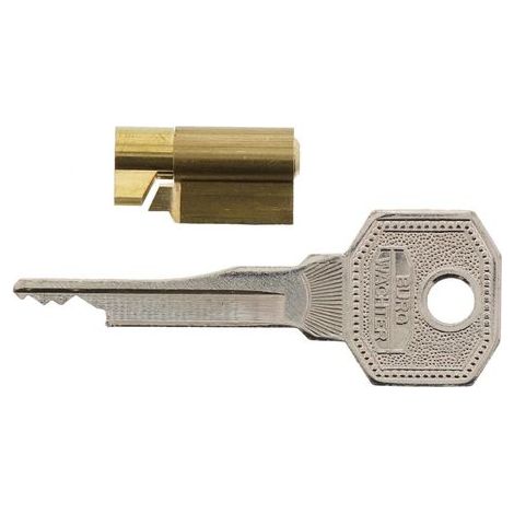 Verrou de serrure doré pour meubles avec 2 clés, diamètre du cylindre 6 mm (1/5)