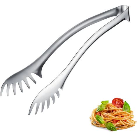 1 Pince À Spaghetti, Acier Inoxydable, Fonction Antidérapante, Pince De, Pour Cuisine Et Buffet