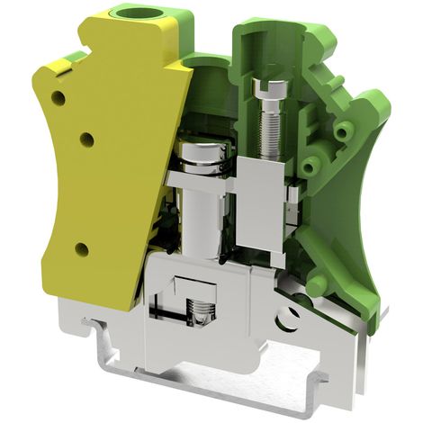 Degson PC6-PE-01P-1Y-00AH-1 Borne pour conducteur de protection 8.2 mm raccord à vis jaune, vert 1 pc(s)