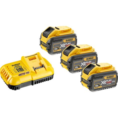 Starter Set Batterien + Ladeger√§t FlexVolt DEWALT 3 Batterien 9Ah + Ladeger√§t - DCB118X3