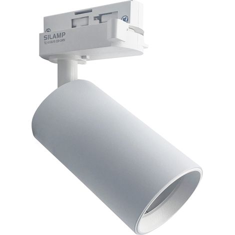 Portafaretto Binario monofase bianco attacco GU10 led lampadina GU10 non incluso (1/5)