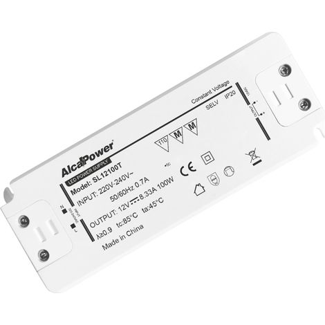 Alcapower Alimentatore Switching 24V 100W 4.16A IP20 per Illuminotecnica, Convertitore DC Professionale ad alta efficienza per strisce LED e sistemi