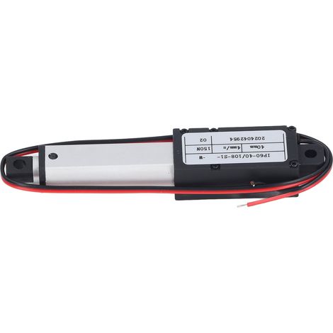 Mini actionneur linéaire électrique en aluminium, course de 40 mm, poussée de 150 N, vitesse de 4 mm/s, 12 V. (1/5)