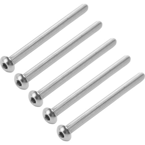 Vis M4 tête cylindrique creuse zingué acier, lot de 50, pour instruments électroniques de précision et appareils classifiés (1/5)