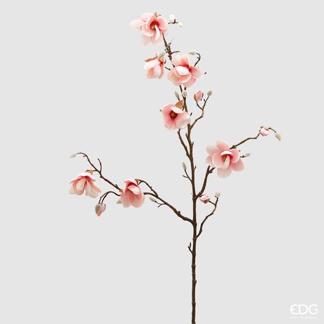 EDG Enzo De Gasperi Ramo Magnolia Stellata Artificiale H 120 Cm Pink (1/4)